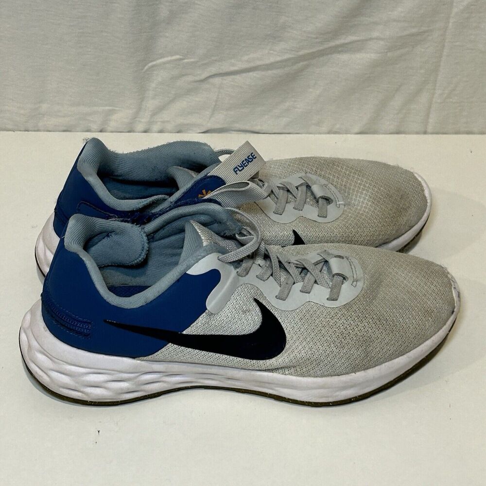 NIKE Men's Revolution 6 Flyease NN Running Shoe DC8992 002 Blue/White Size 8